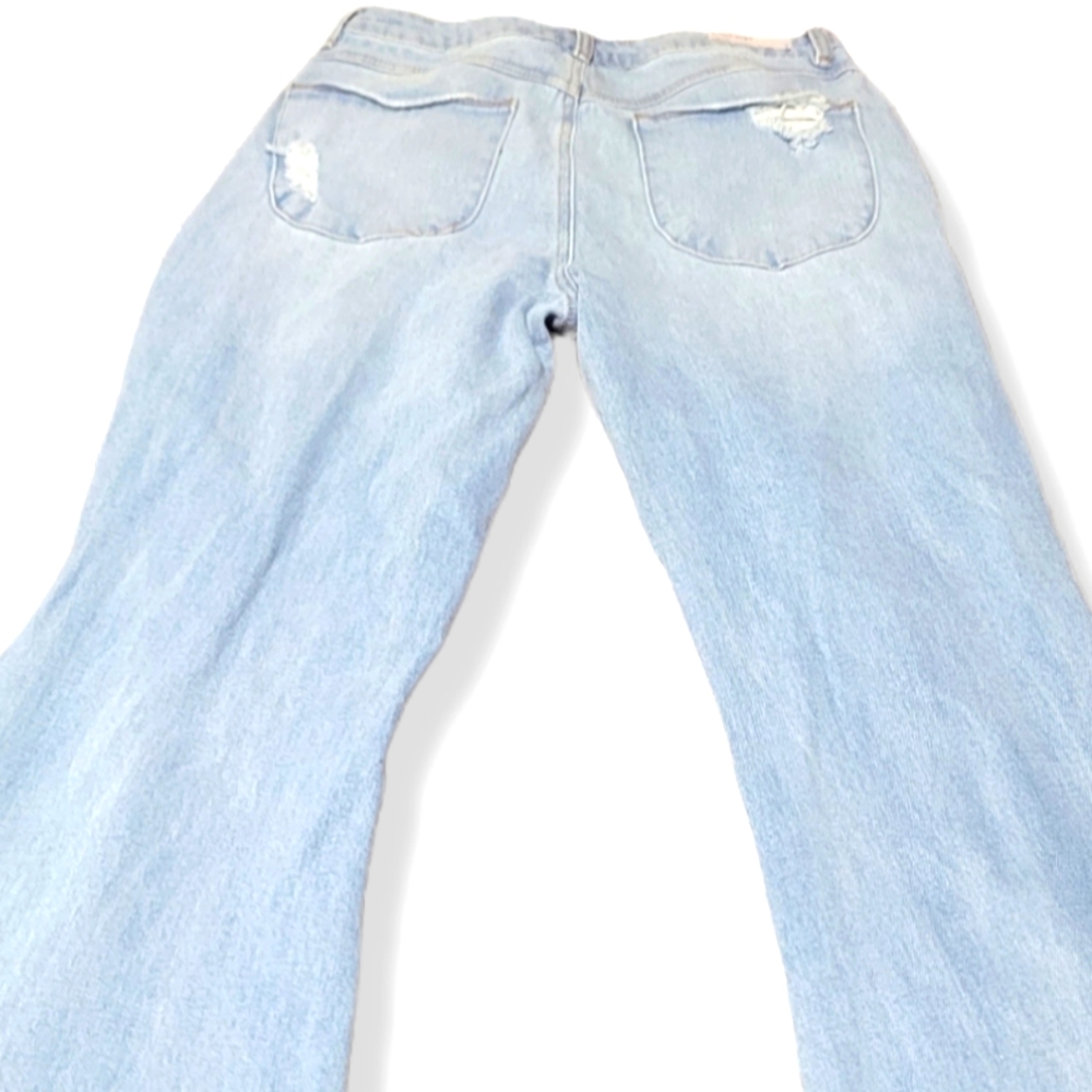 Rue21 Size 7 juniors stone washed denim bell bottoms. - Picture 6 of 10
